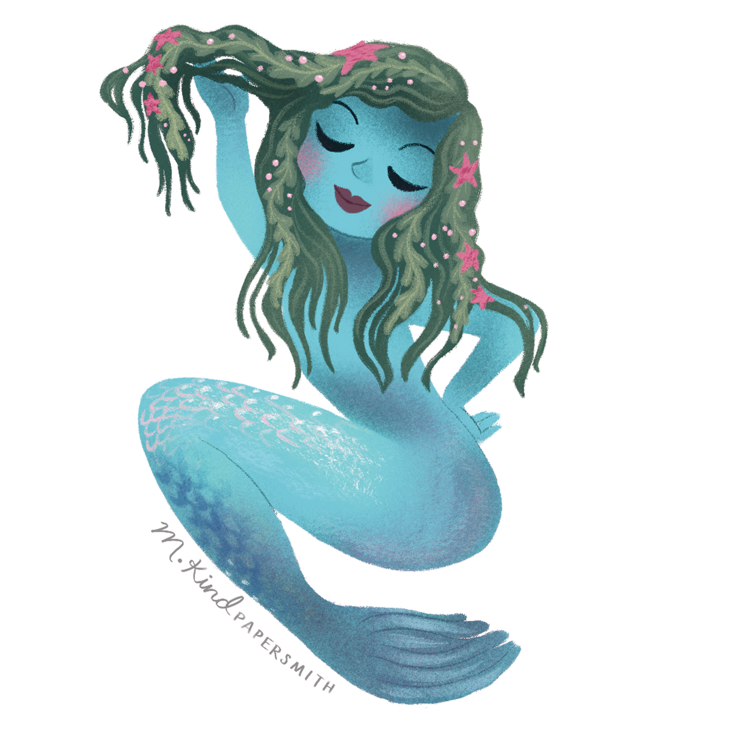 Blue Mermaid Sticker