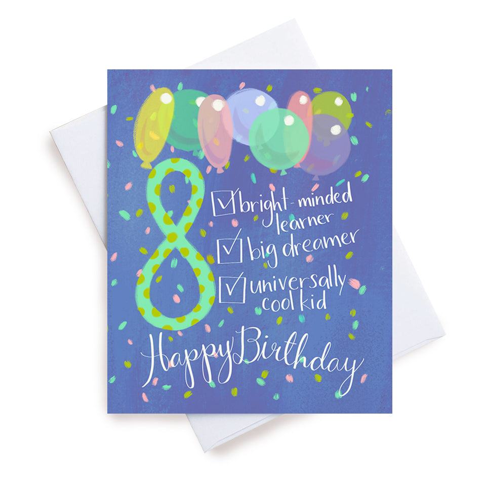 Happy Birthday List Age 8