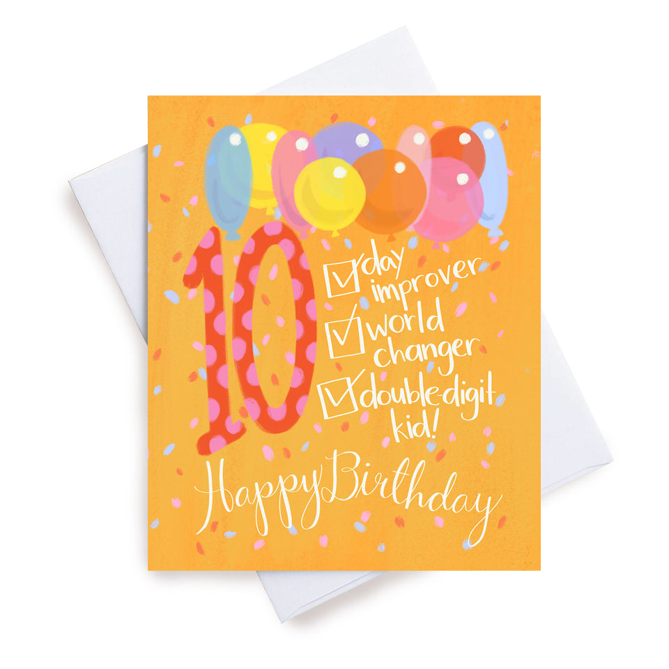 Happy Birthday List Age 10