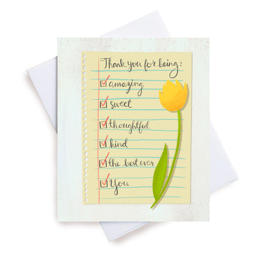 Thank You Checklist