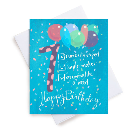 Happy Birthday List Age 7